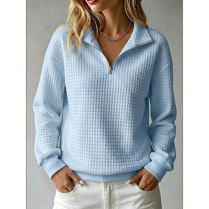 Greetje | Getextureerde Halfrits Sweater