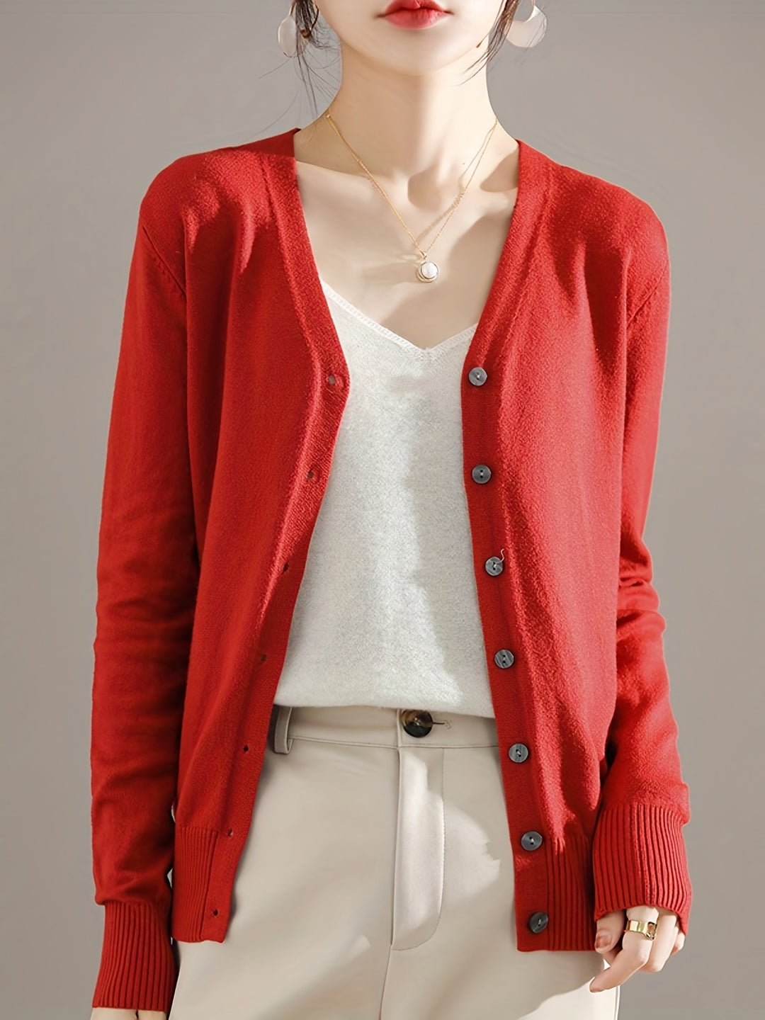 Willemien | Verfijnd Vest met Knoopsluiting