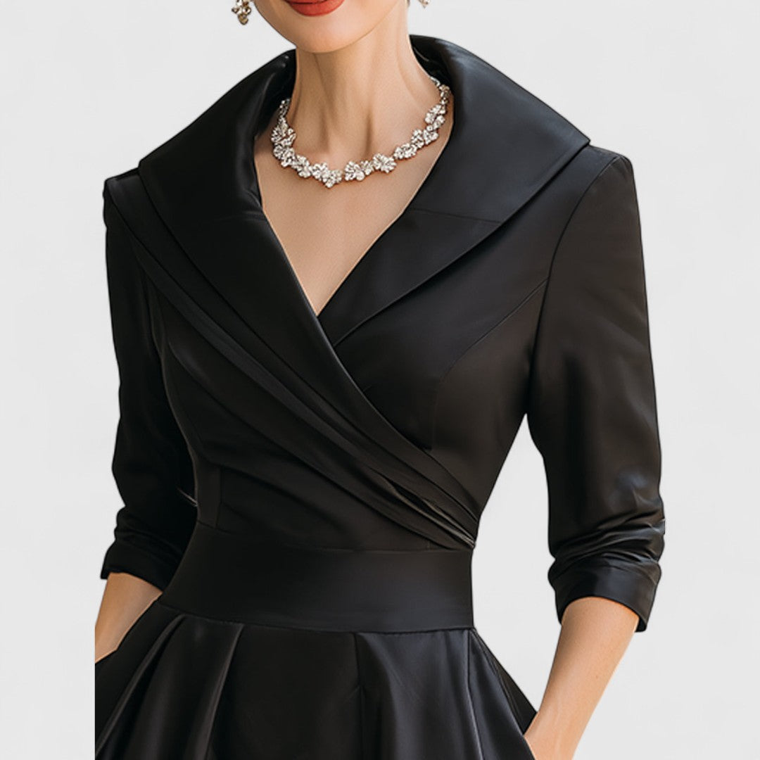 Margot | Elegante Midi-jurk met Tailleband