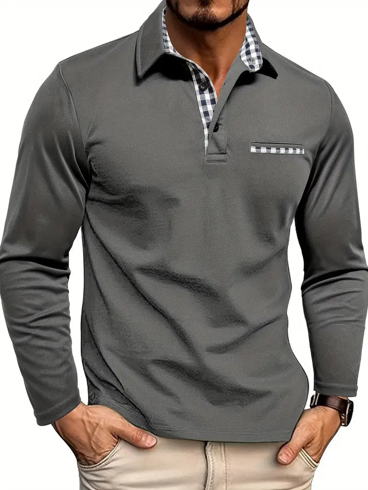 Beeckhoven  | Modern Poloshirt Met Lange Mouwen (1+1 GRATIS)