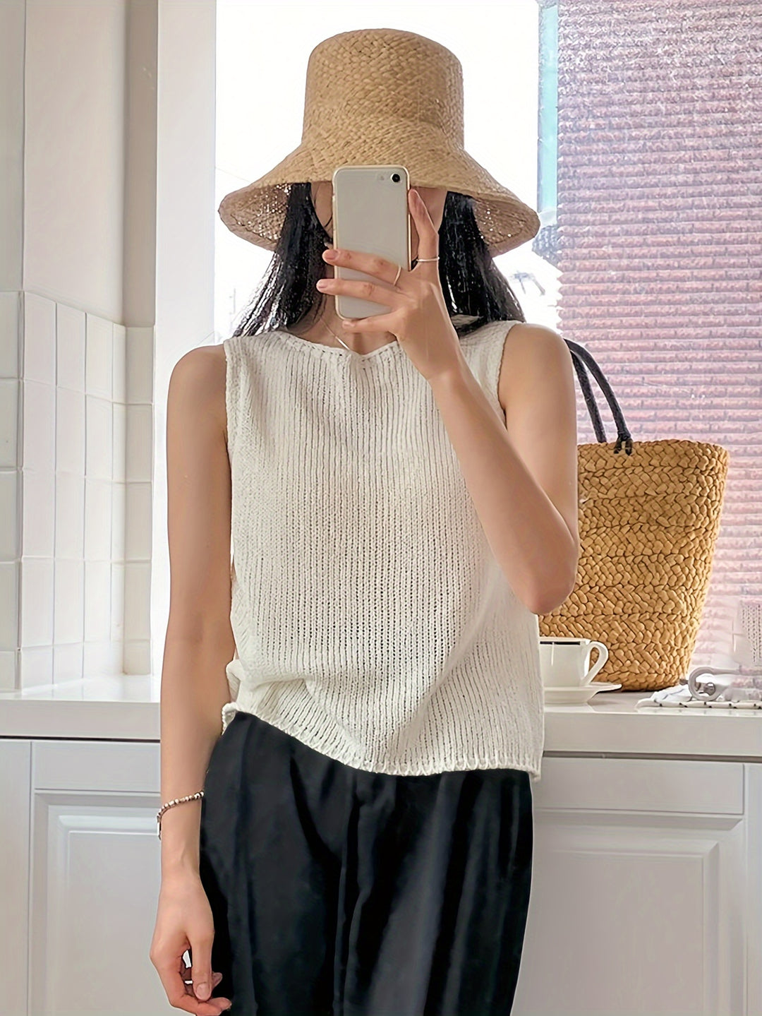 Lieve | Mouwloze Gebreide Top