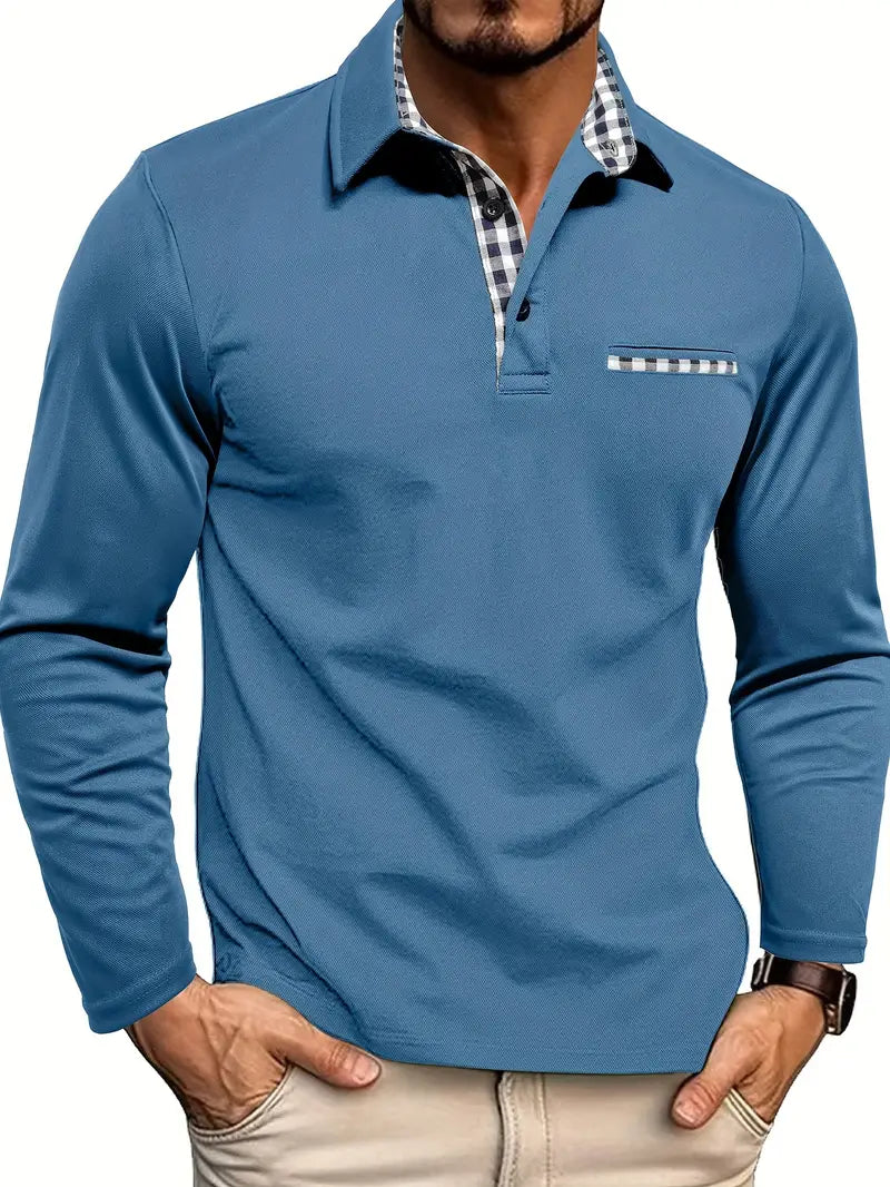 Beeckhoven  | Modern Poloshirt Met Lange Mouwen (1+1 GRATIS)