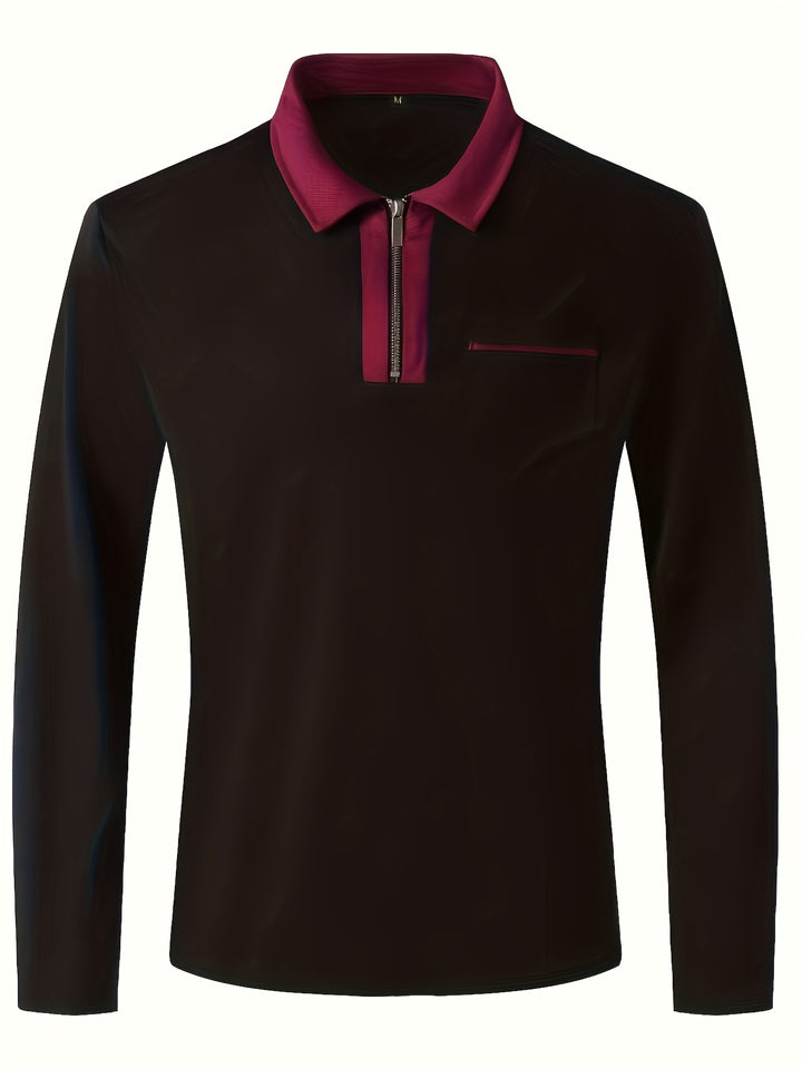 Bauke | Verfijnde Poloshirt met Rits