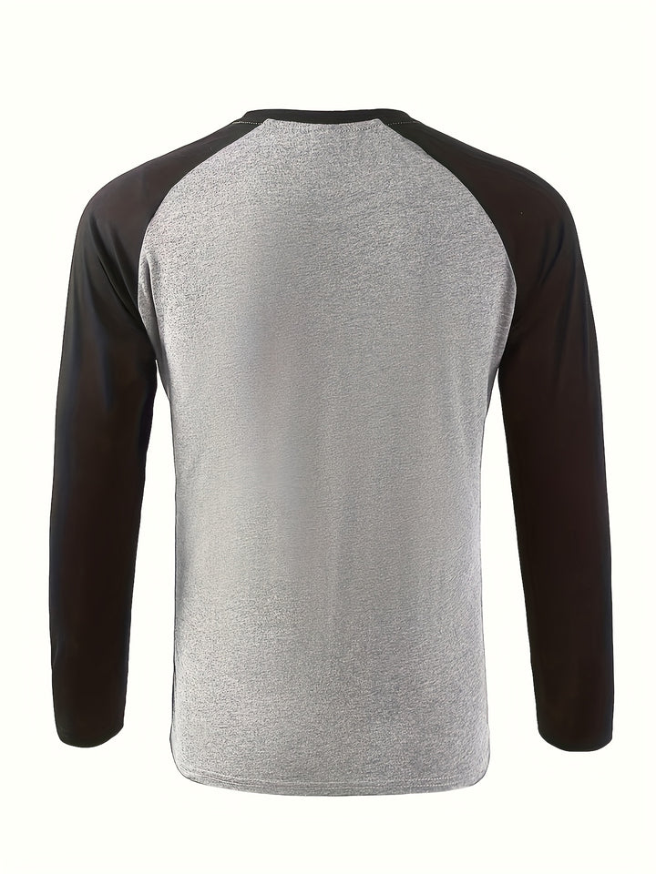 Pim | Sportieve Longsleeve met Contrastmouwen