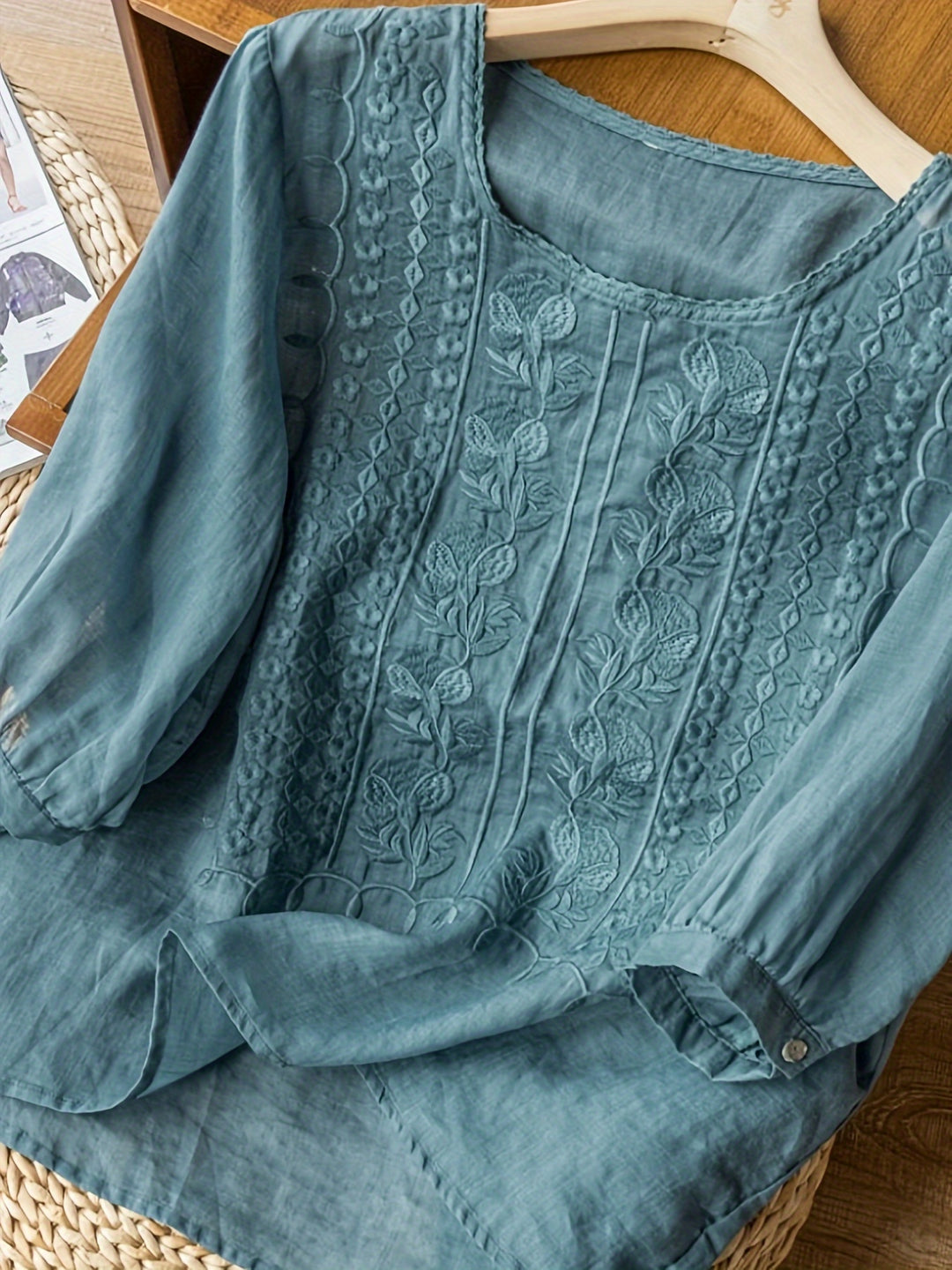 Willemien | Fijn Geborduurde Blouse
