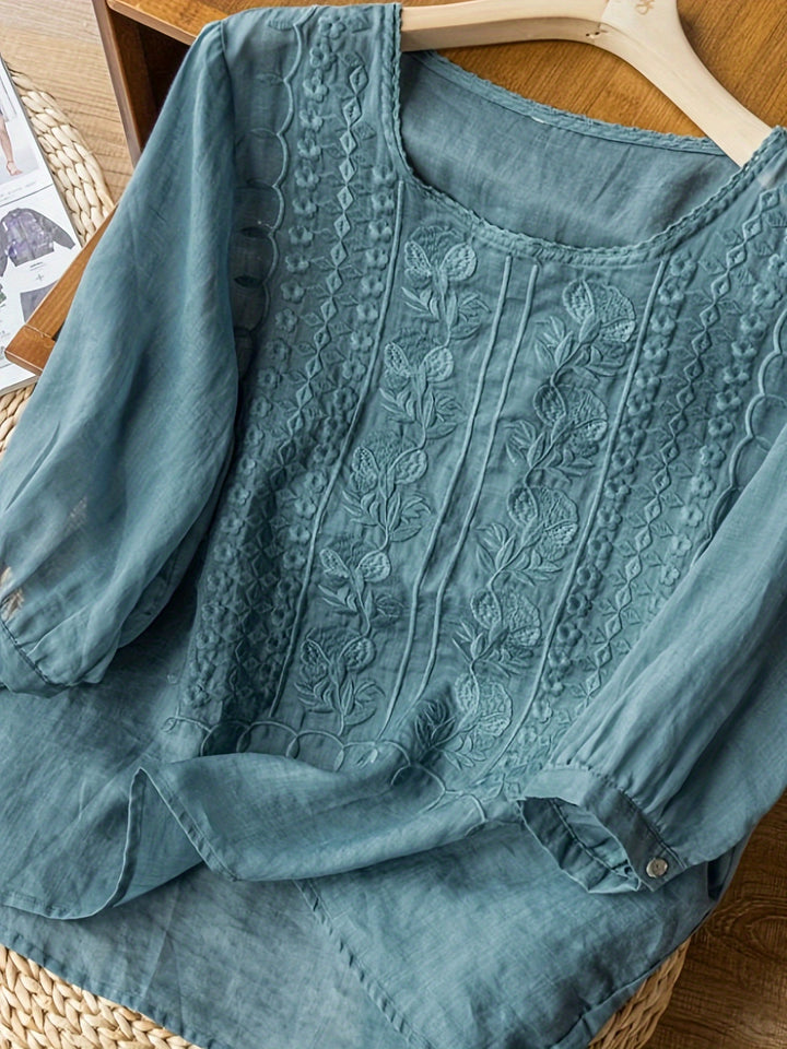 Willemien | Fijn Geborduurde Blouse