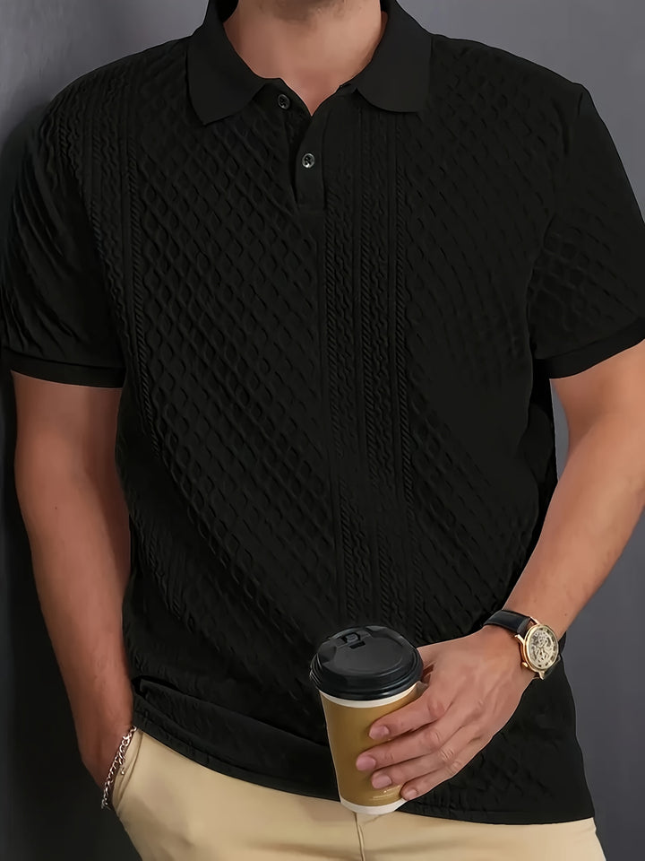 Sietse | Verfijnde Poloshirt met Structuur
