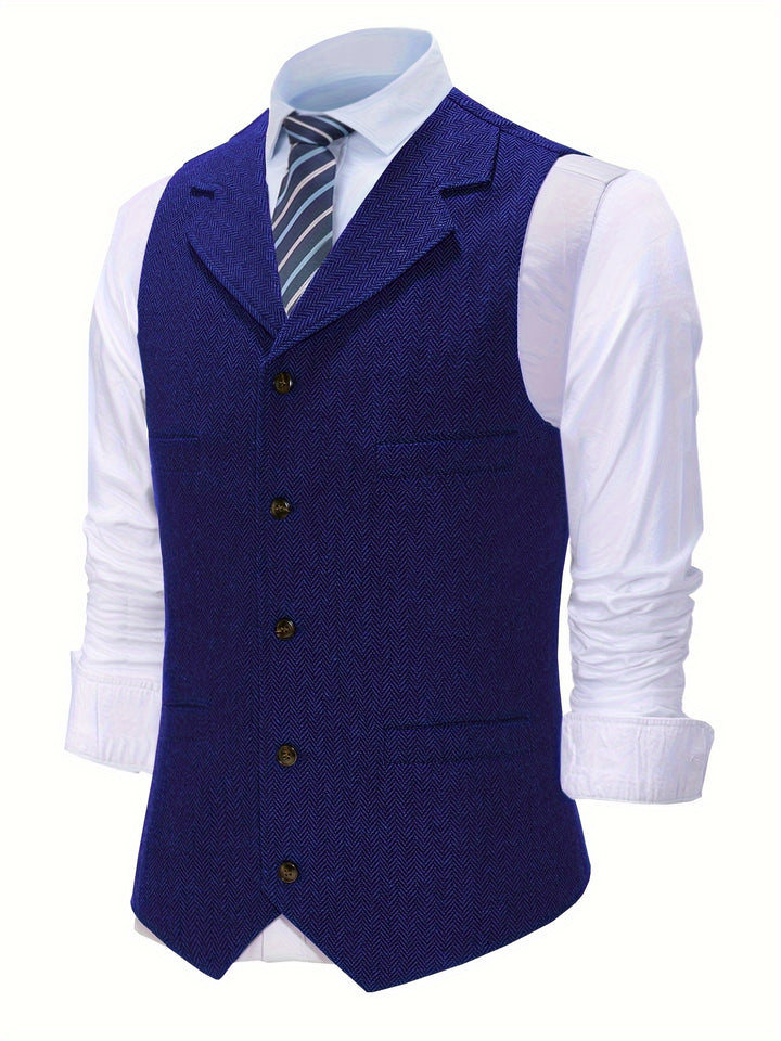 Wolter | Verfijnd Visgraat Gilet