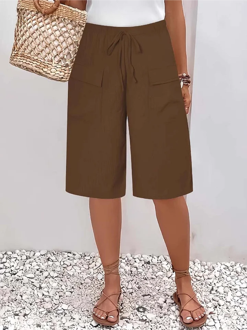 Marleen | Comfortabele Korte Broek met Elastische Tailleband