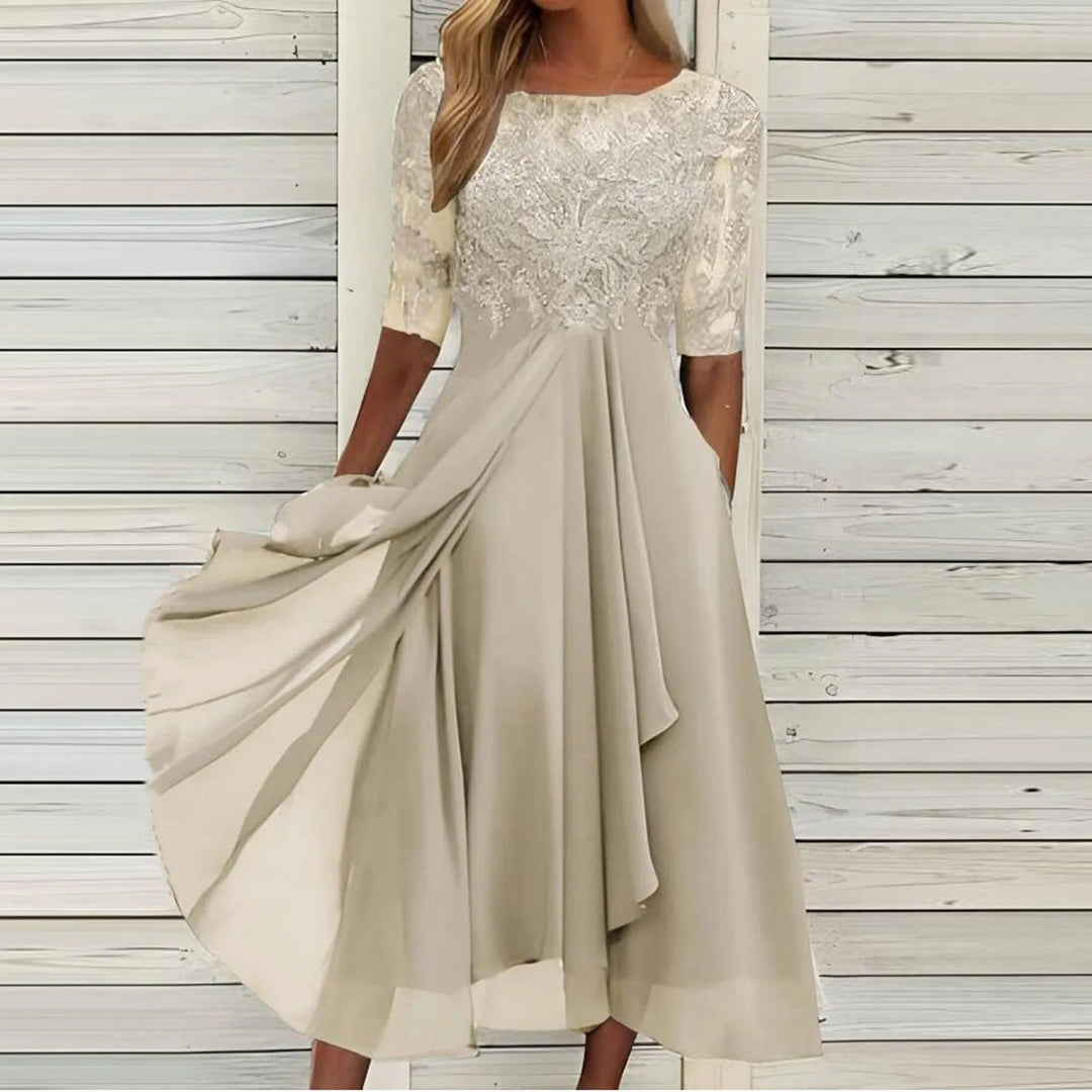 Julia | Elegante Feestjurk met Verfijnde Bovenkant