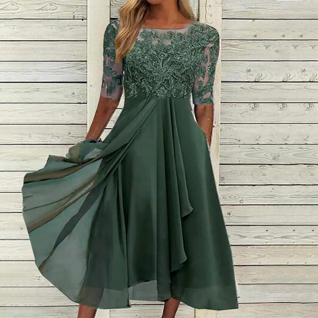 Julia | Elegante Feestjurk met Verfijnde Bovenkant