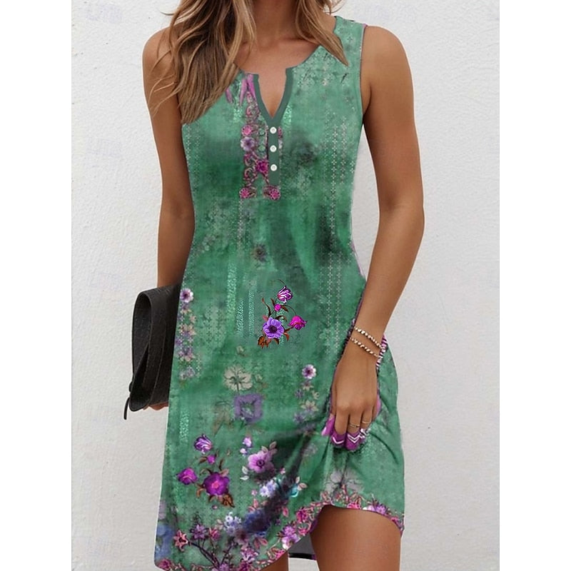 Marjan | Luchtige Zomerjurk met Bloemenprint