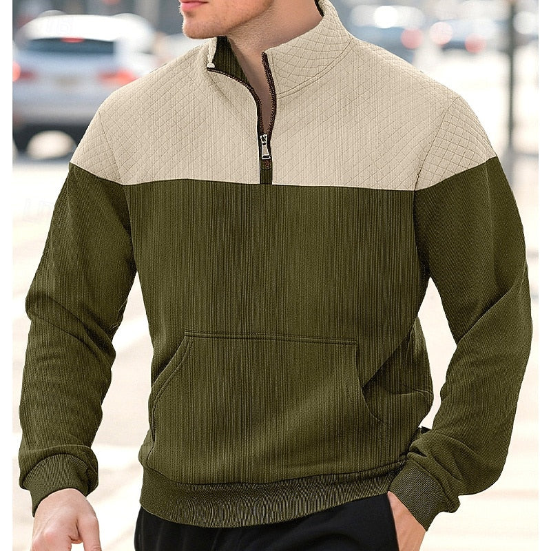 Tijn | Verfijnde Halfrits Sweater