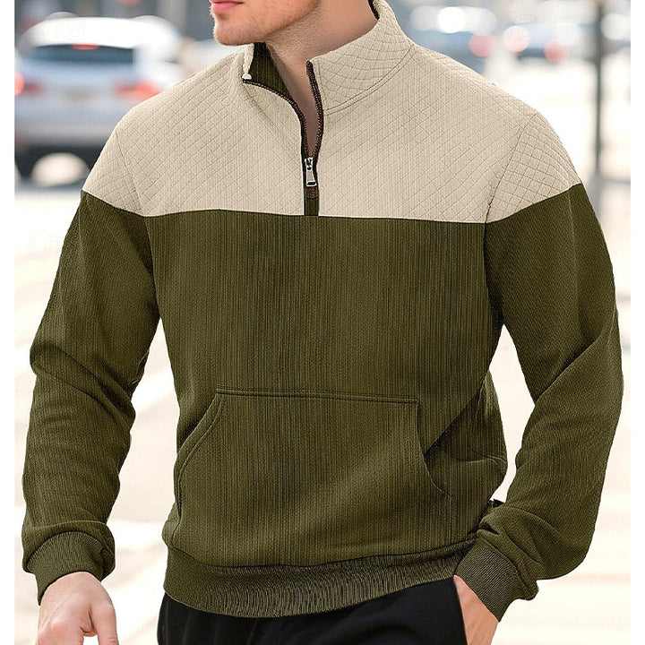 Tijn | Verfijnde Halfrits Sweater