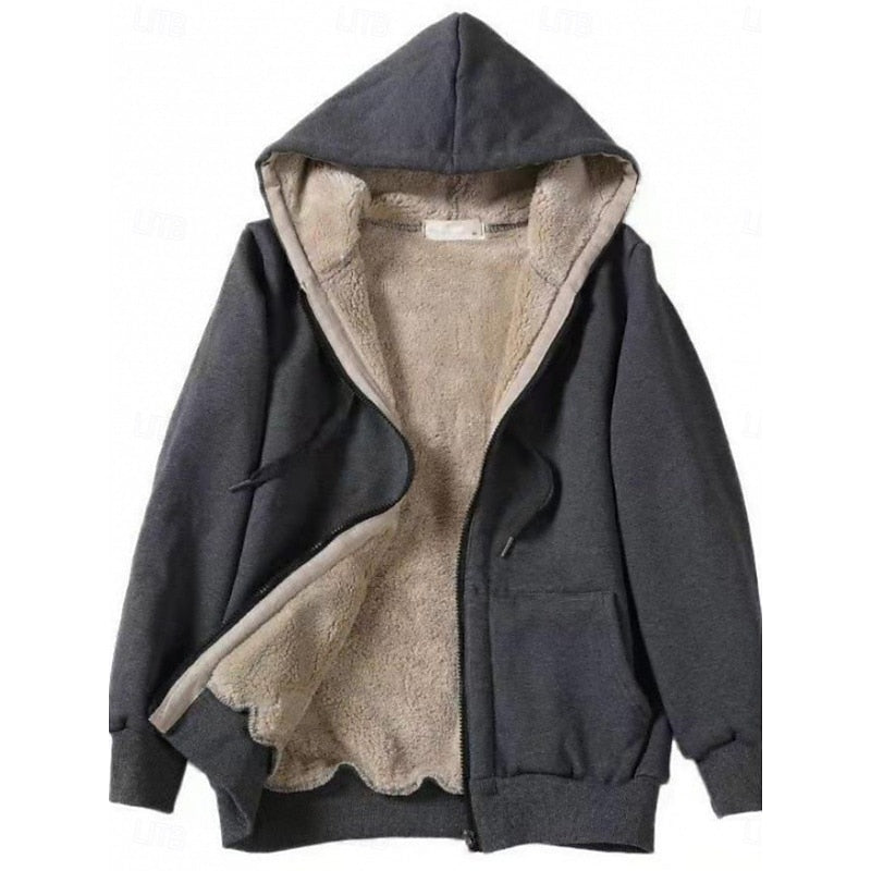 Corrie | Warm Gevoerde Hoodie met Rits
