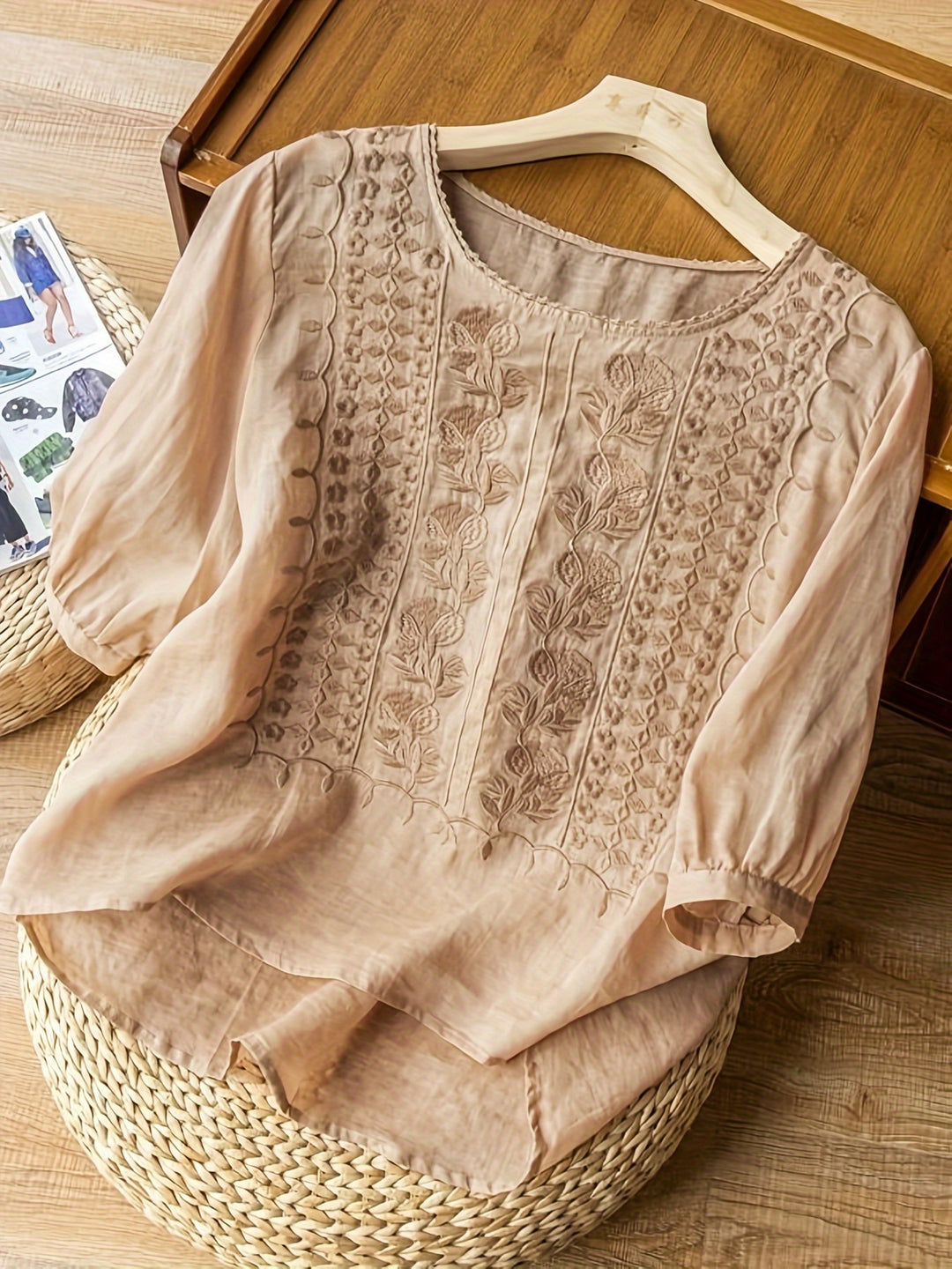 Willemien | Fijn Geborduurde Blouse