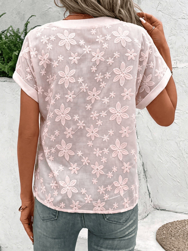 Sabine | Verfijnde Bloemenblouse