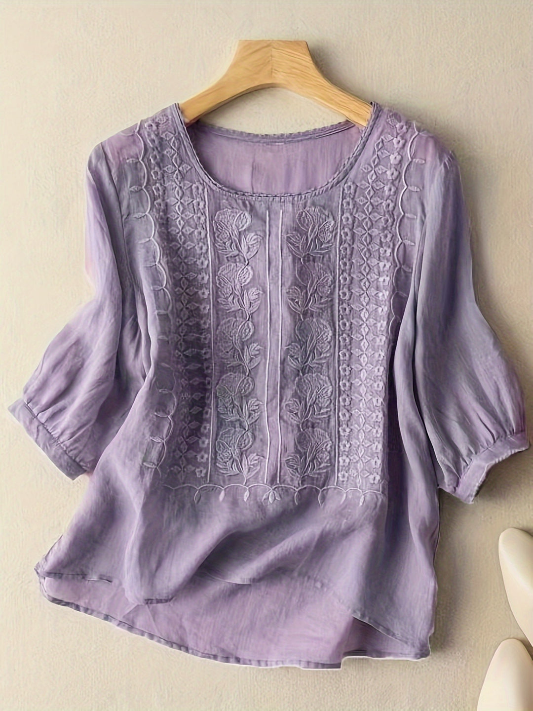 Willemien | Fijn Geborduurde Blouse
