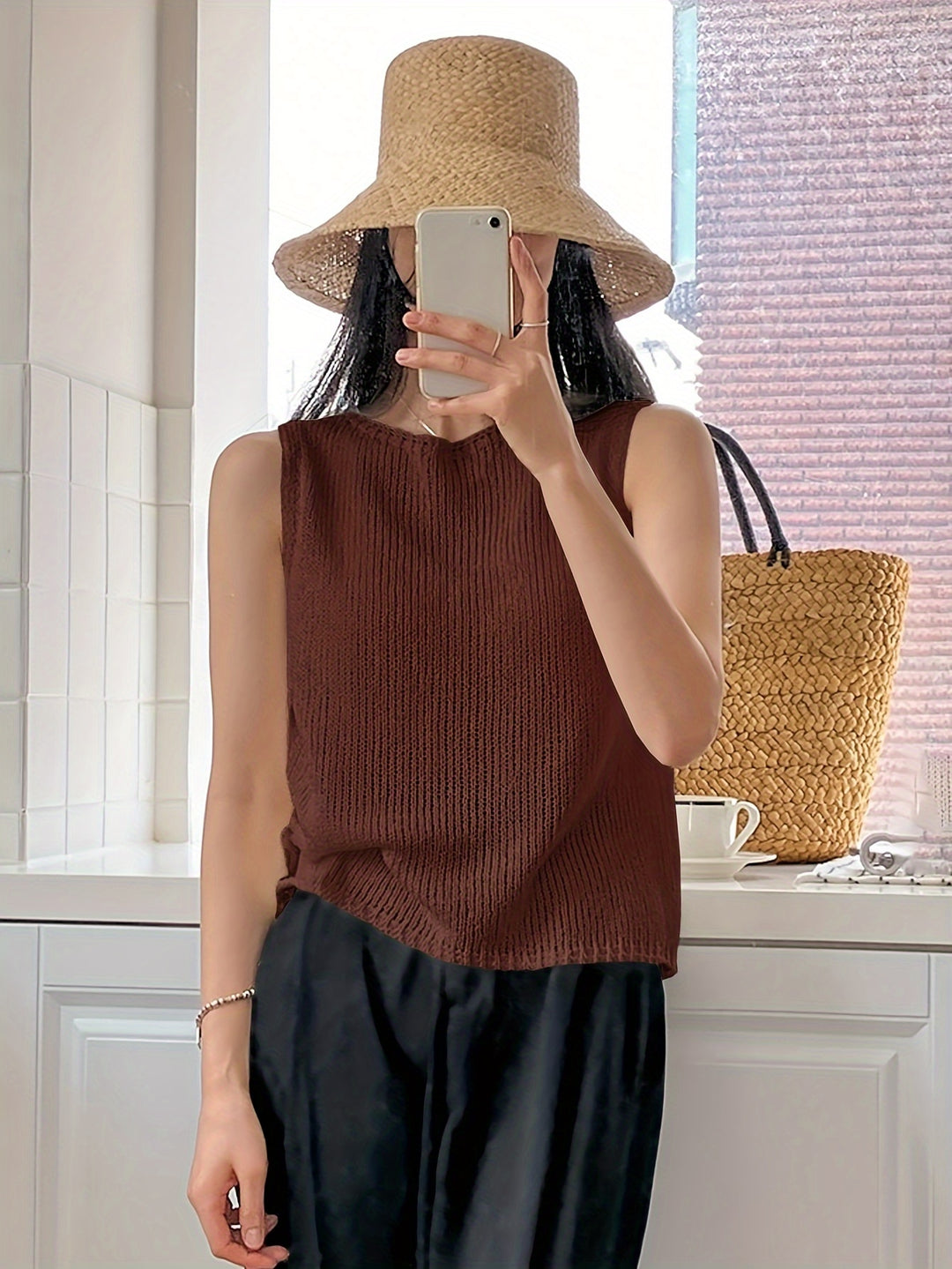 Lieve | Mouwloze Gebreide Top
