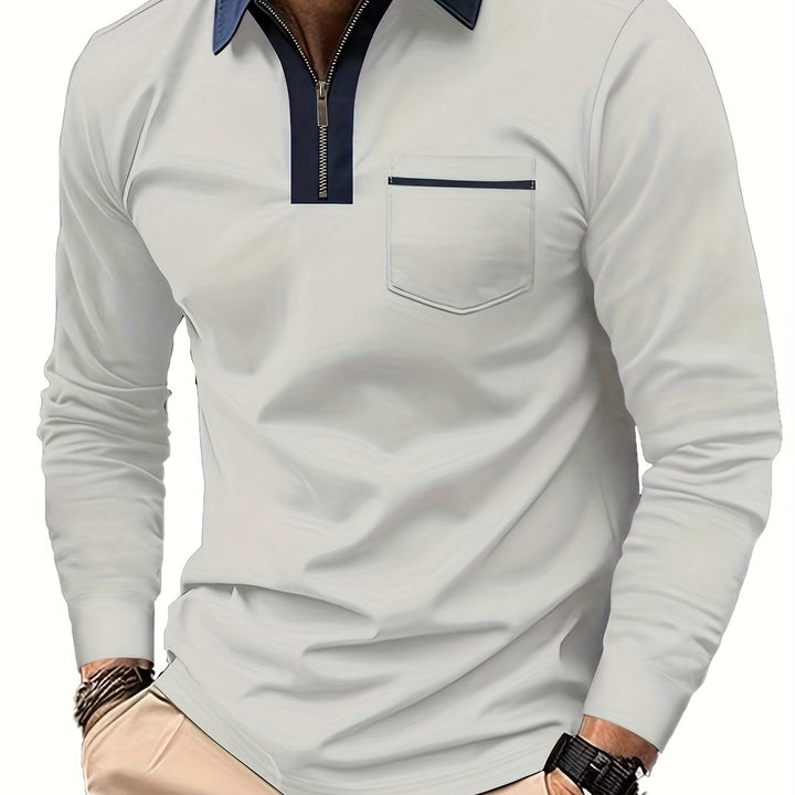 Bauke | Verfijnde Poloshirt met Rits