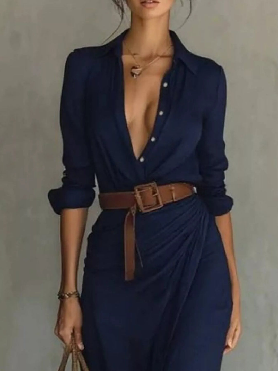 Margot | Elegante maxi-jurk met riem