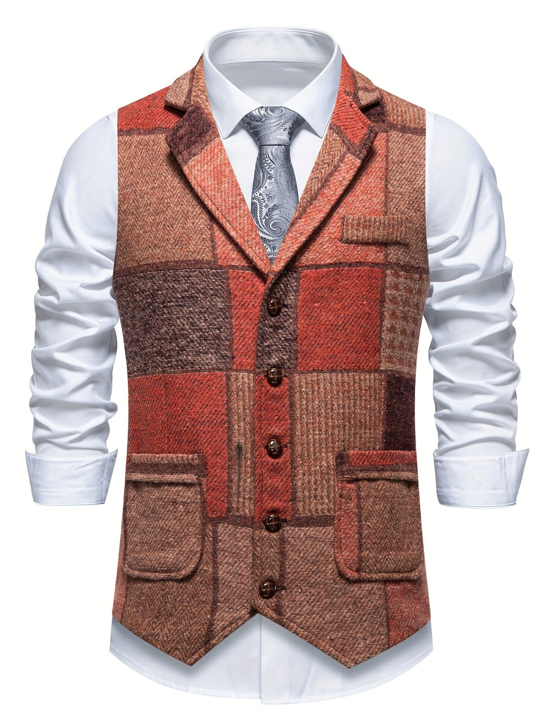 Harmen | Herenvest met klassiek patchwork