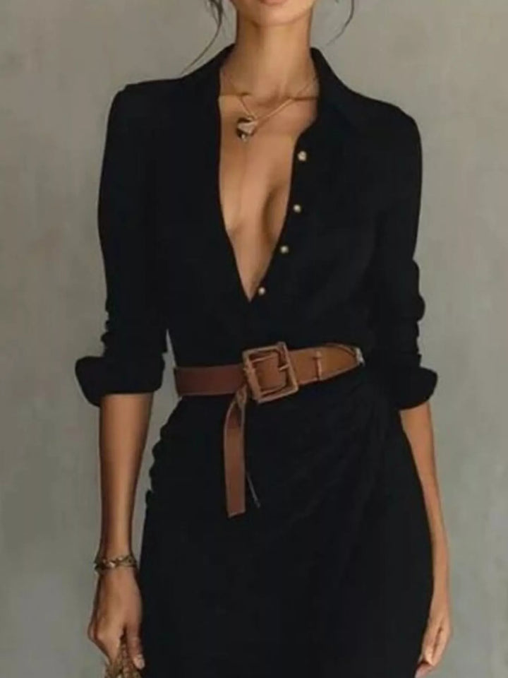 Margot | Elegante maxi-jurk met riem
