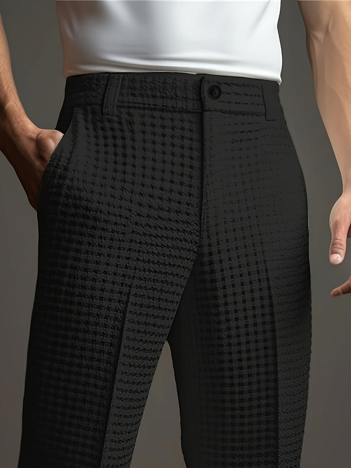 Guido | Verfijnde Gestructureerde Pantalon