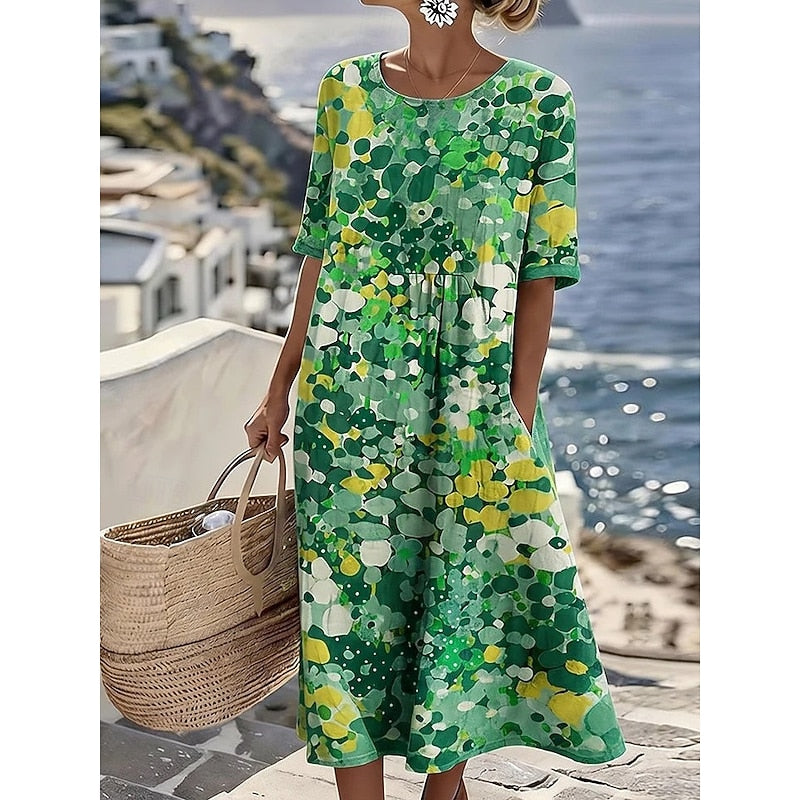 Maaike | Luchtige Zomerjurk met Bloemenprint