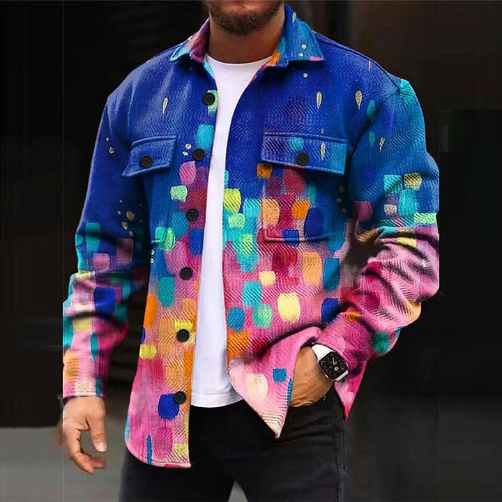 Gijsbert | Kunstzinnige Overshirt met Patroon