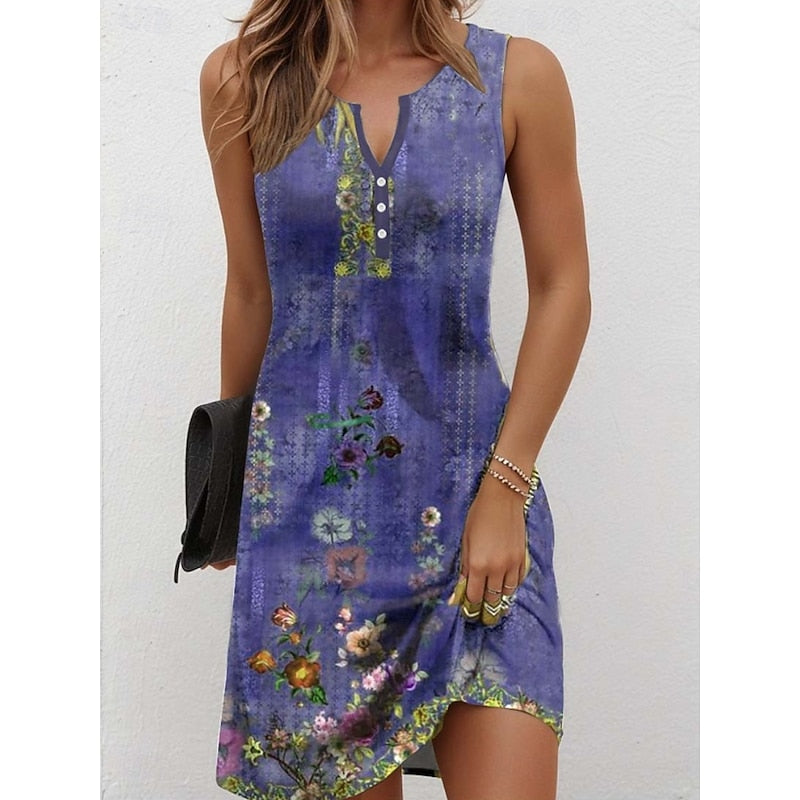 Marjan | Luchtige Zomerjurk met Bloemenprint