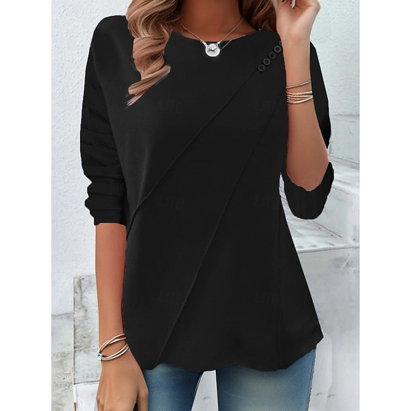 Nelleke | Elegante Top met Lange Mouwen