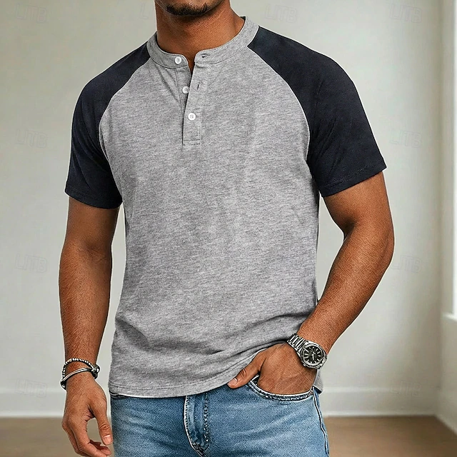 Ruud | Sportieve Kleurblok Henley