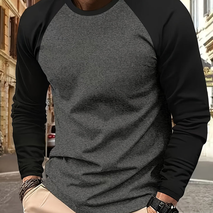Pim | Sportieve Longsleeve met Contrastmouwen