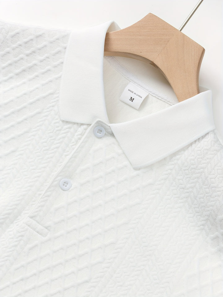 Sietse | Verfijnde Poloshirt met Structuur