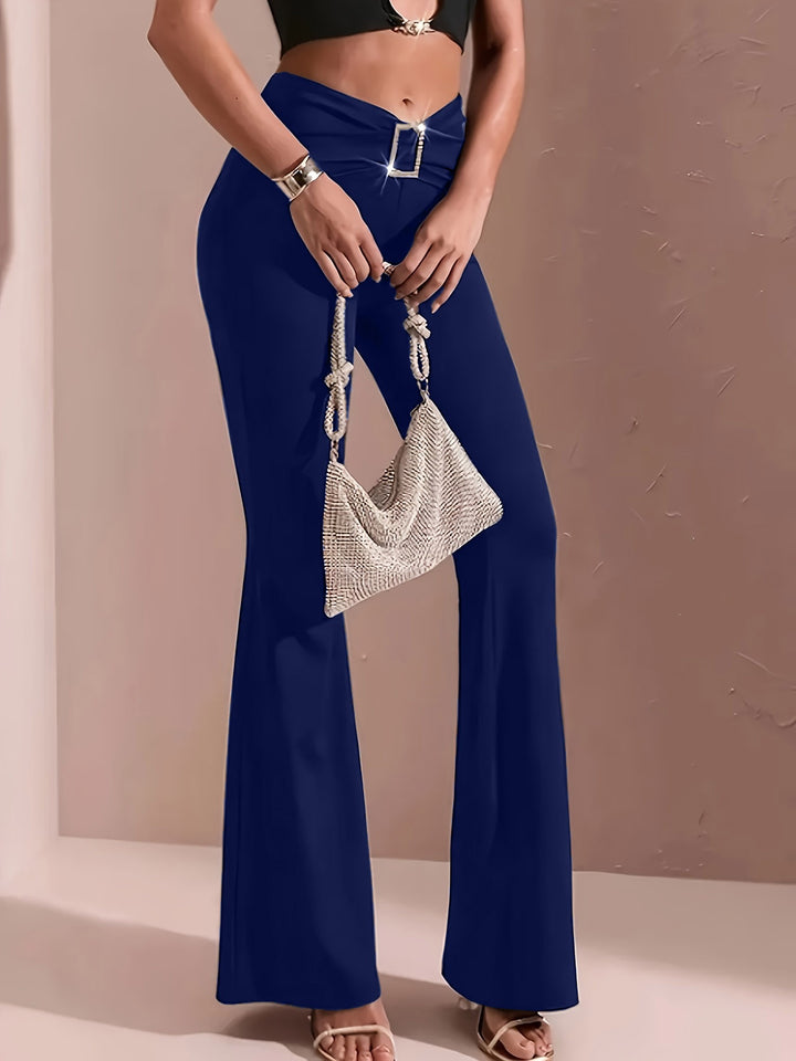 Lieneke | Elegante Wijduitlopende Broek