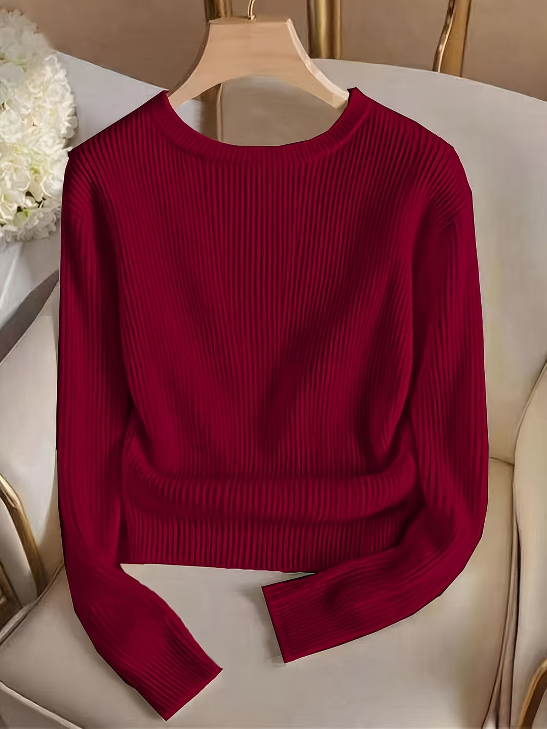 Rieneke | Elegante Geribbelde Trui