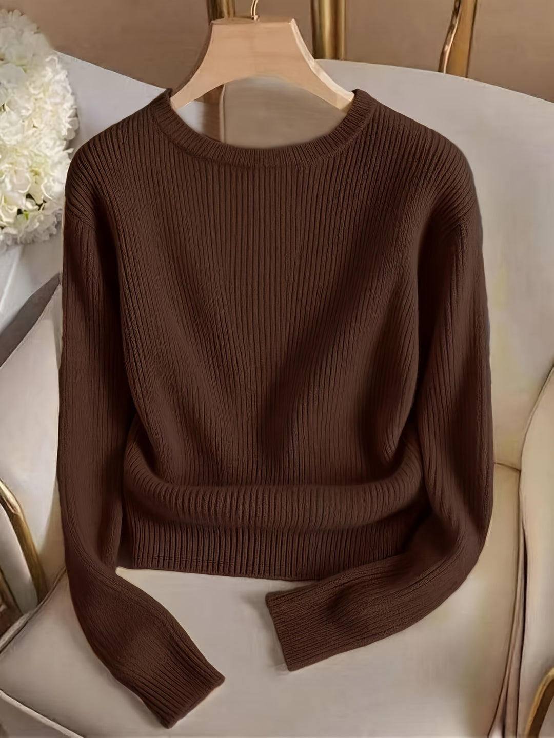 Rieneke | Elegante Geribbelde Trui