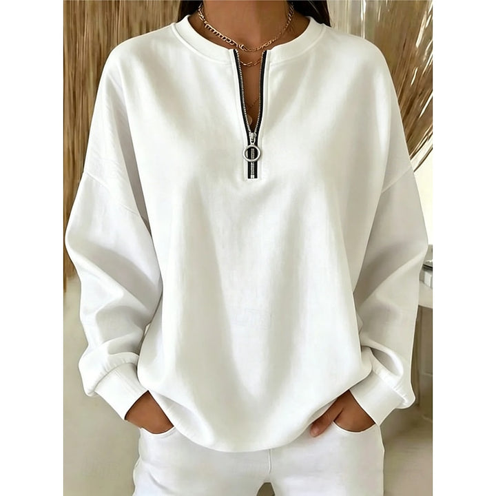 Maud | Verfijnde Halfrits Sweater