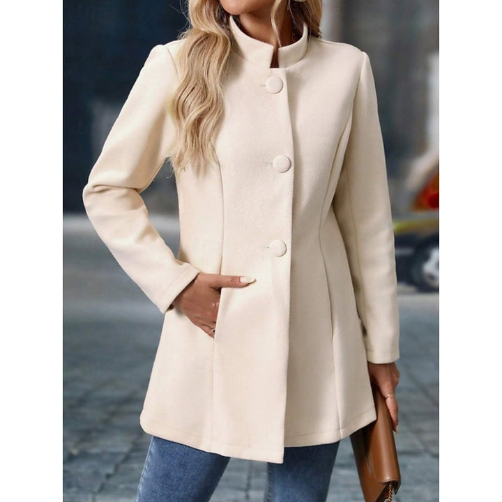 Ingeborg | Elegante Opstaande Kraag Jas