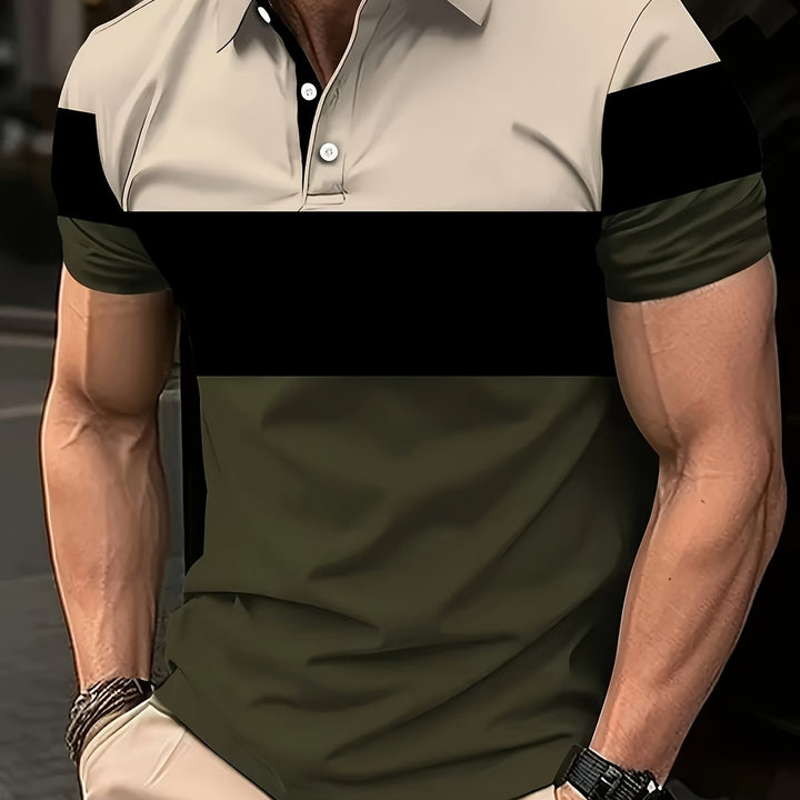Niels | Klassiek Kleurblok Poloshirt