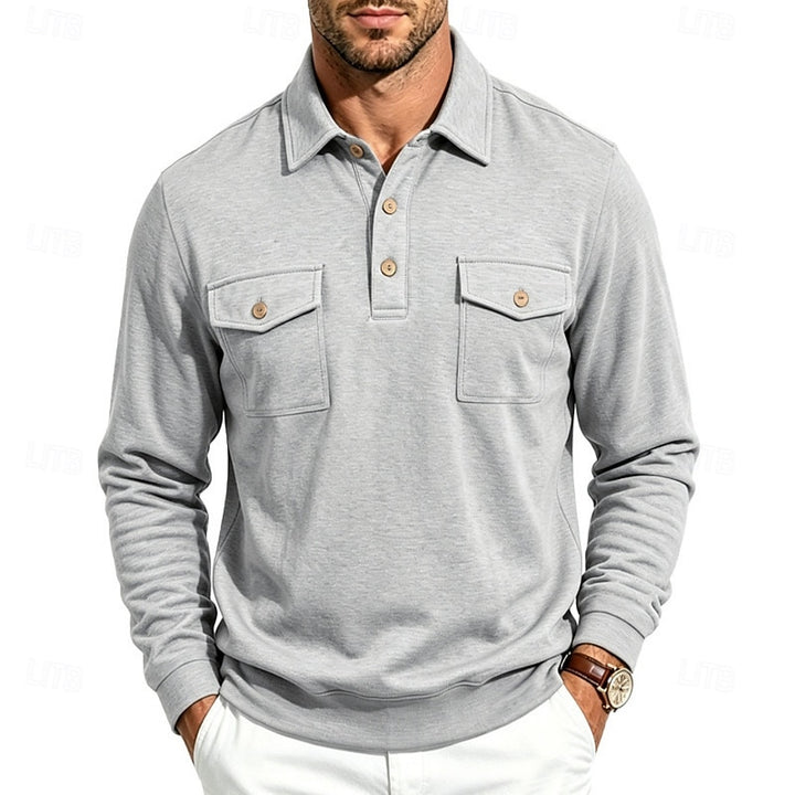 Lex | Klassiek Poloshirt met Lange Mouw