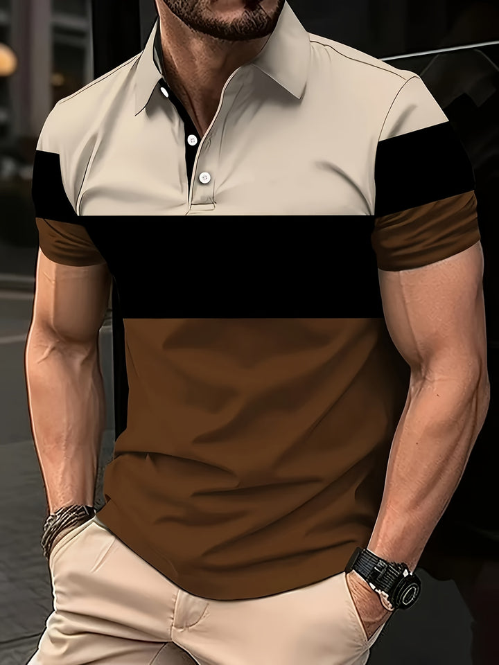 Niels | Klassiek Kleurblok Poloshirt