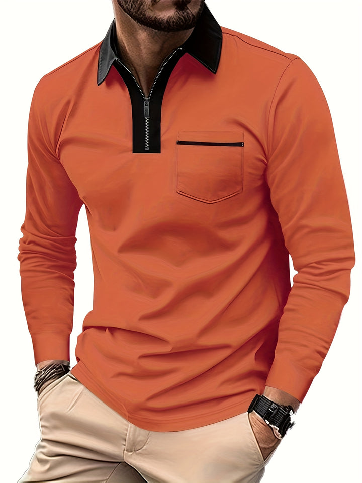 Bauke | Verfijnde Poloshirt met Rits