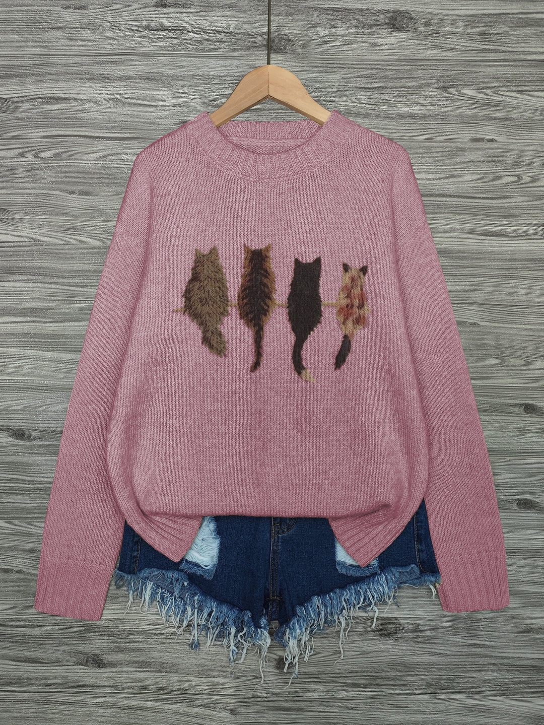 Hetty | Zachte Kattenprint Trui