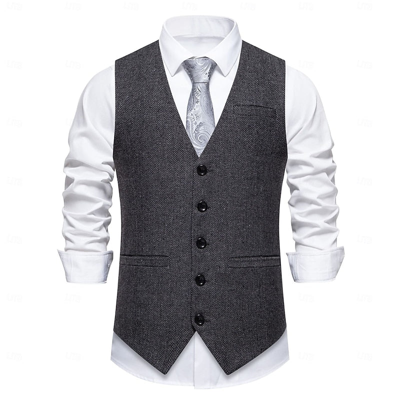 Hessel | Klassiek Visgraat Gilet