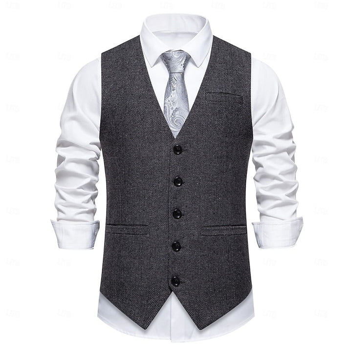 Hessel | Klassiek Visgraat Gilet