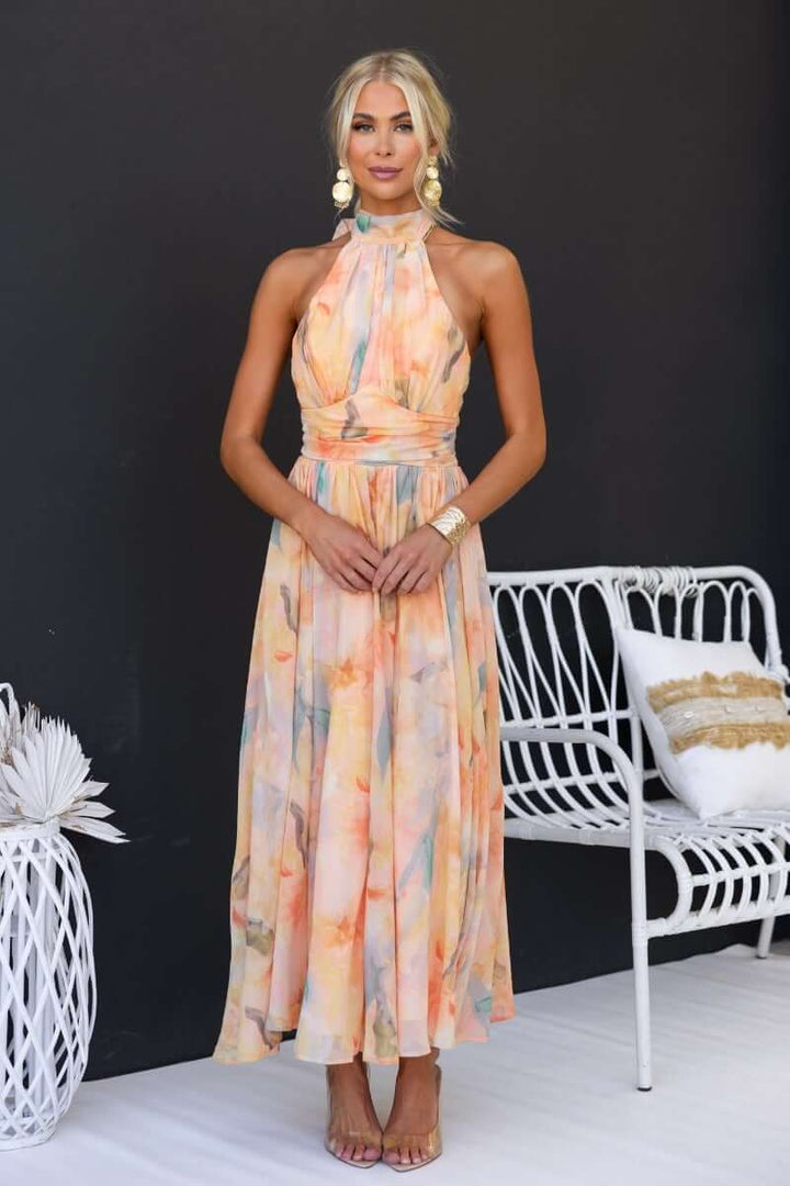 Eveline | Sierlijke Maxi-jurk