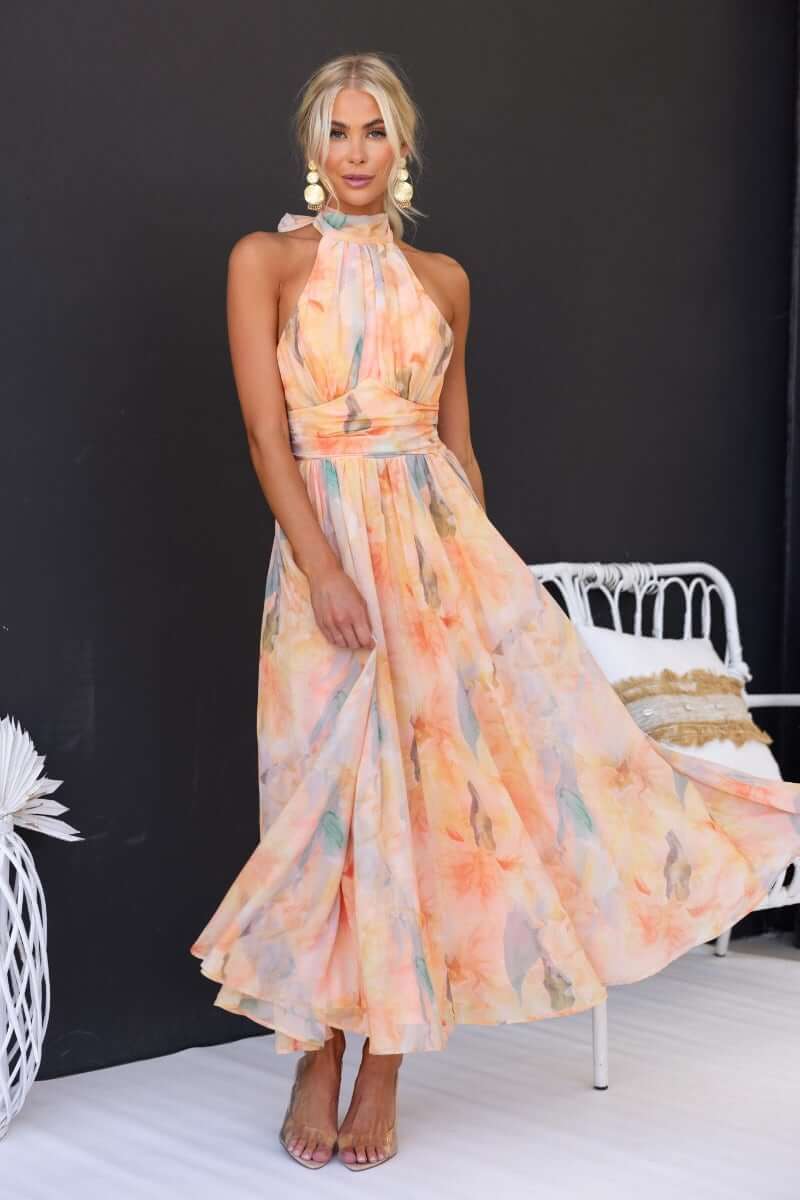 Eveline | Sierlijke Maxi-jurk