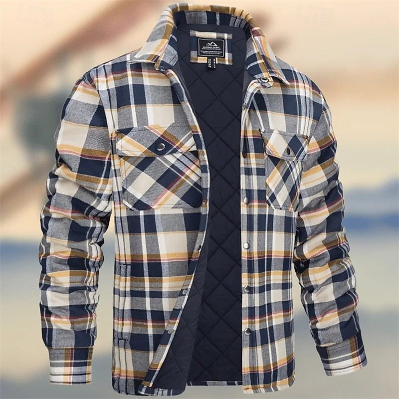 Rens | Gevoerde Overshirt met Ruitmotief